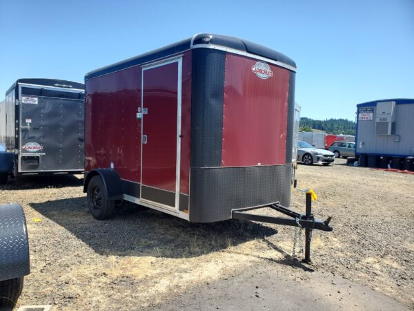 SUPER SALE 2023 Blazer By Cargo Mate 6x10 Enclosed Cargo Trailer Xtra Height Blackout