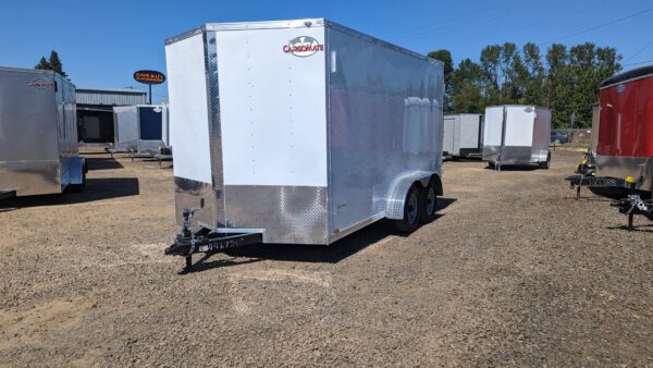 2024 E-Series By Cargo Mate Enclosed Trailer Extra Height 7x14 7,000 GVW Barn Doors