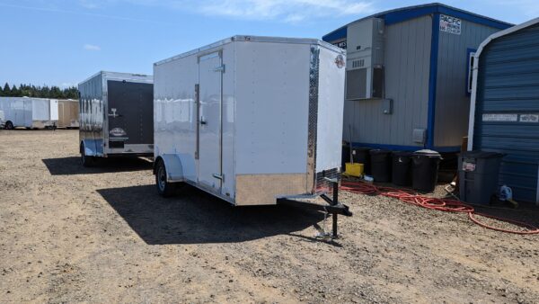 SUPER DUPER SALE 2023 E-Series By Cargo Mate 6x10 Single Axle Extra Height Enclosed Cargo Trailer Ramp Door