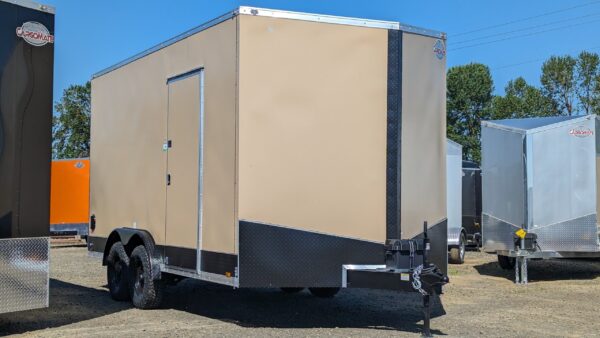 Spring Sale 2023 E-Series by Cargo Mate 8x14 Extra Height Enclosed Cargo Trailer 6'11" Ramp door opening 16" on center Floor/Walls Insulated Ceiling