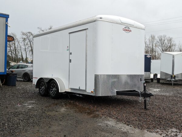 2024 Silver Crown by Cargo Mate 7x14 Extra Height Cargo Trailer 7000GVW Torsion Axles Screwless Exterior 3-year Warranty