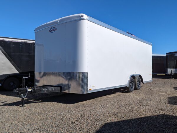 Spring Sale 2024 Silver Crown by Cargo Mate 8.5x20 Extra Height Cargo Trailer 7000GVW Torsion Axles Screwless Exterior 3-year Warranty