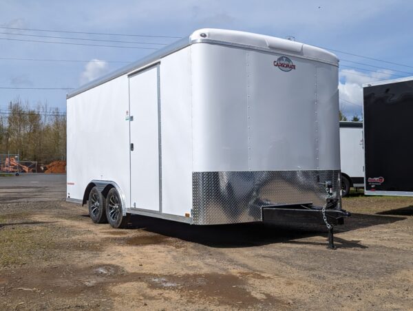 Spring Sale 2024 Silver Crown by Cargo Mate 8.5x16 Extra Height Cargo Trailer 7000GVW Torsion Axles Screwless Exterior 3-year Warranty