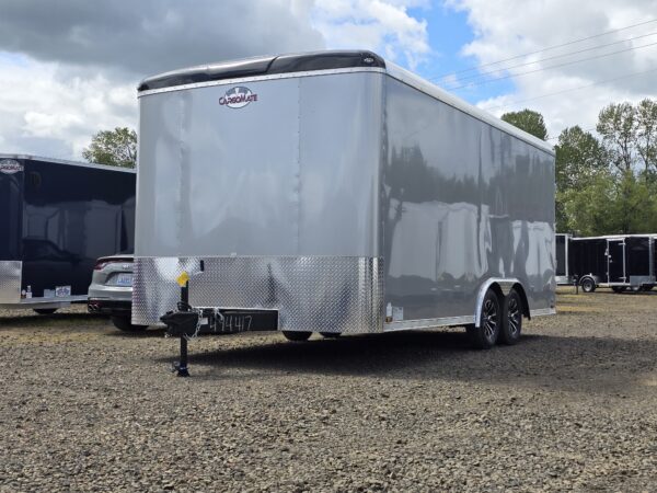 2024 Silver Crown by Cargo Mate 8.5x18 Extra Height Cargo Trailer 7000GVW Torsion Axles Screwless Exterior 3-year Warranty