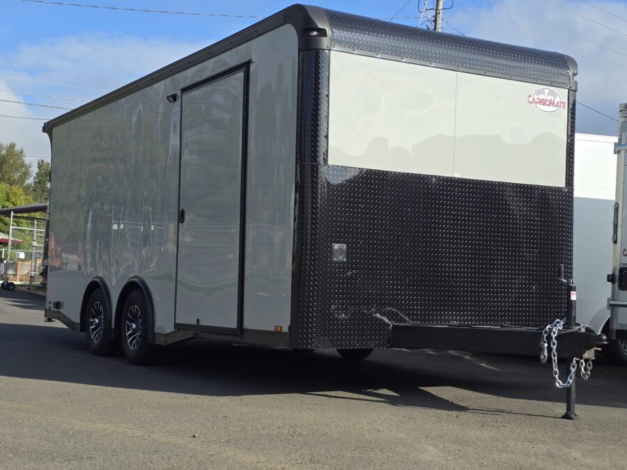 Eliminator by Cargo Mate 8.5x20 Extra Height Enclosed Car Hauler Cargo Trailer Cabinets 110v Power *Custom Order Today*