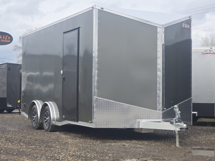 2025 Aluminum Redline by Cargo Mate 8x18 7000GVW Enclosed Cargo Trailer PolyCORE AP 110v Power - Image 4