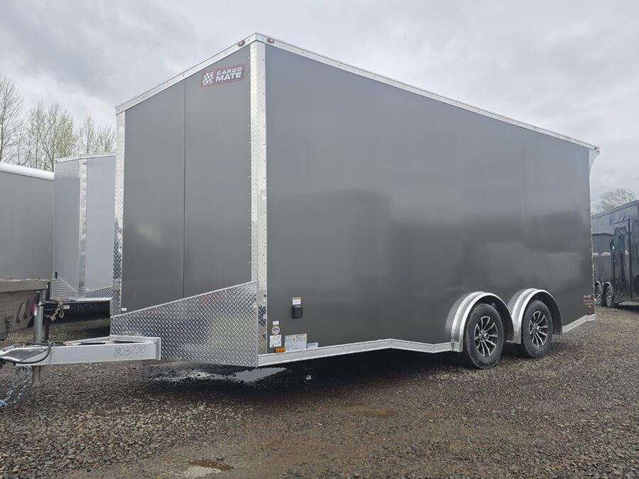 2025 Aluminum Redline by Cargo Mate 8x18 7000GVW Enclosed Cargo Trailer PolyCORE AP 110v Power