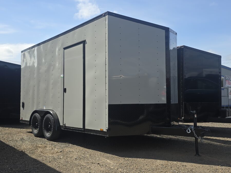 2025 E-Series by Cargo Mate 8x16 Extra Height Enclosed Cargo Trailer 84" Door Height UTV Hauler 54" Tongue - Image 3