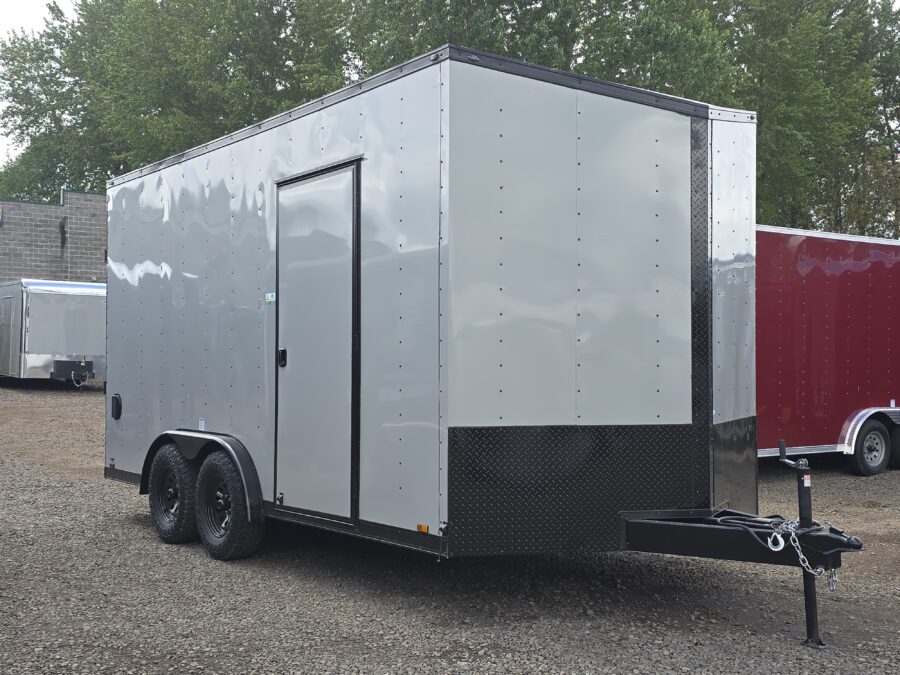 2025 E-Series by Cargo Mate 8x16 Extra Height Enclosed Cargo Trailer 84" Door Height UTV Hauler 54" Tongue - Image 4