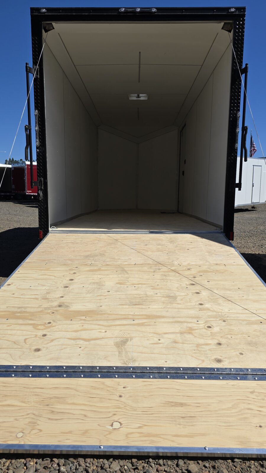 2025 Cargo Mate Aluminum Redline 7x14 Cargo Trailer PolyCORE Siding - Image 4