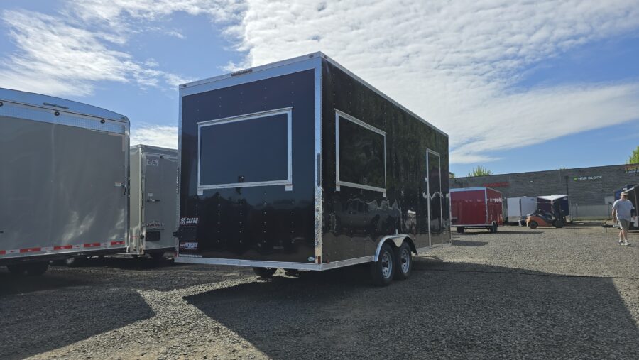 2025 E-Series by Cargo Mate 8.5x18 Enclosed Trailer Removable Tongue Food Cart or Concession Starter
