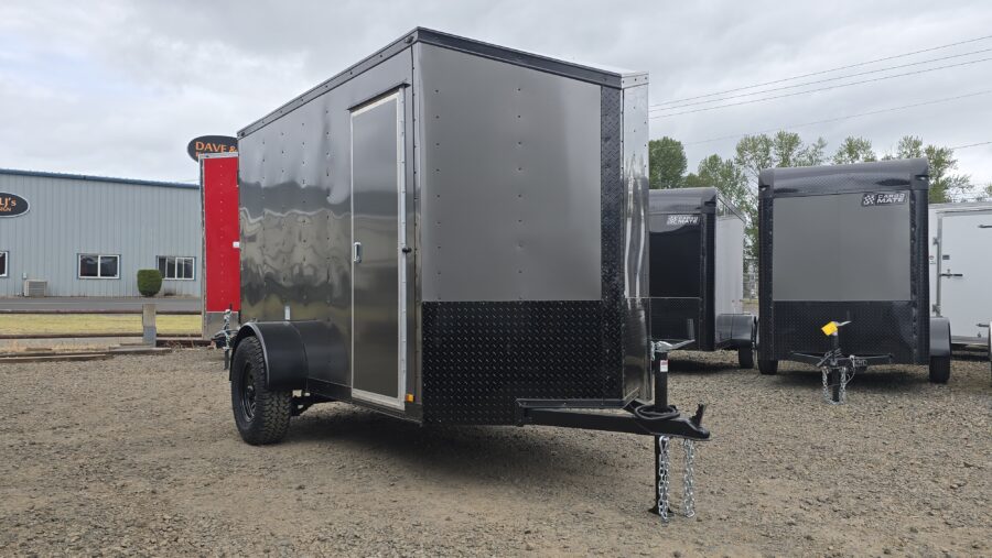 2025 Cargo Mate 5x10 E-Series Cargo Tailer 12" Extra Height Apex Tires Pure Black - Image 6
