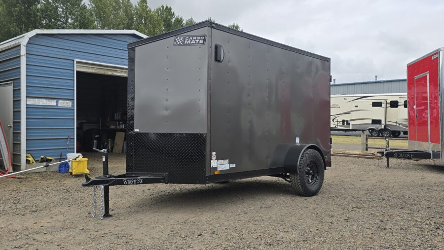 2025 Cargo Mate 5x10 E-Series Cargo Tailer 12" Extra Height Apex Tires Pure Black - Image 3