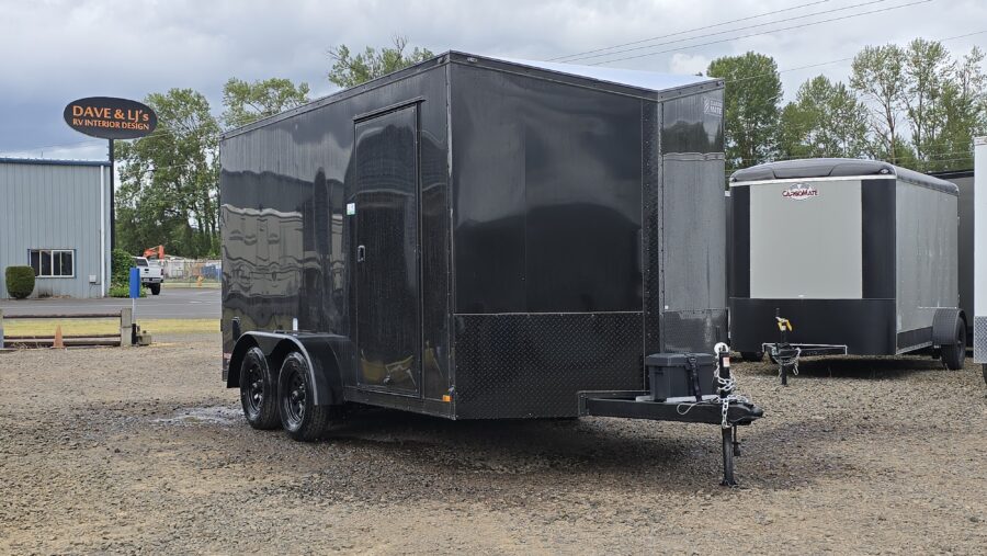 2025 Cargo Mate 7X14 Enclosed Cargo Trailer 54" Tongue Extra Height Screwless Exterior Insulated 1-piece roof - Image 5