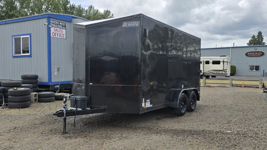 2025 Cargo Mate 7X14 Enclosed Cargo Trailer 54" Tongue Extra Height Screwless Exterior Insulated 1-piece roof - Image 4