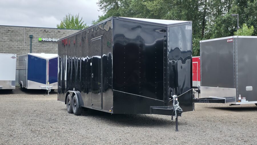 2026 E-Series by Cargo Mate 8x22 12" Extra Height Enclosed Cargo Trailer 9800GVW UTV Hauler 1-Piece Roof