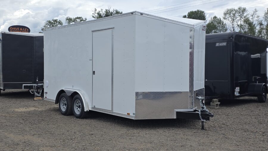 2026 E-Series by Cargo Mate 8x16 Extra Height Enclosed Cargo Trailer 1-Piece Roof