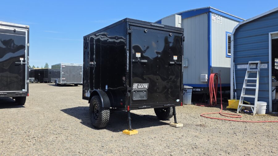 2026 Cargo Mate 5x8 E-Series Cargo Tailer 12" Extra Height Apex Tires Pure Black Straight Axle 4" Lift - Image 6