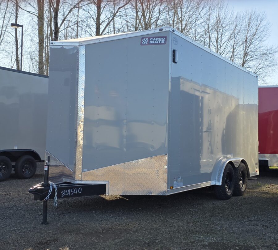 2026 Cargo Mate 8x16 Extra Height Enclosed Cargo Trailer 12" Extra Height 1-Piece Roof Apex Tires