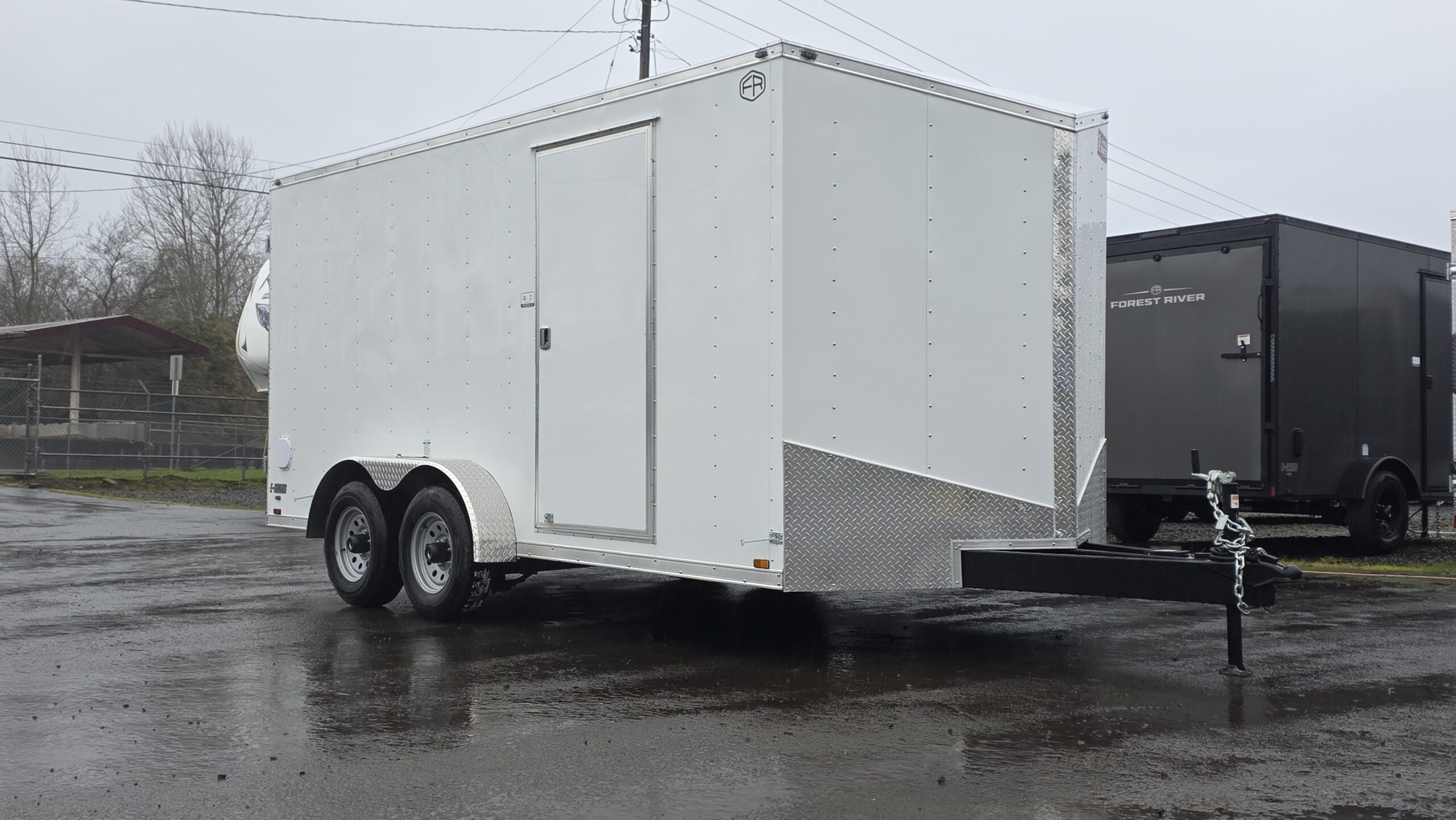 2026 Enclosed Cargo Trailer 7x16 Cargo Mate Heavy-Duty Trailer 9800GVW 10-Ply Hex-Flooring 1-Piece Roof Extended Tongue - Image 5