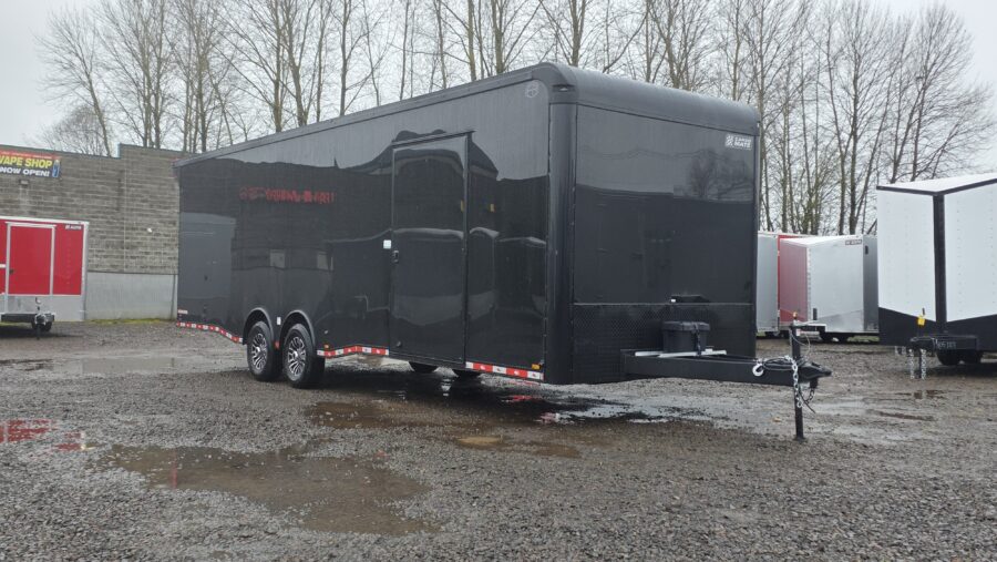 2026 Cargo Mate Eliminator 8.5x28 12" Extra Height Enclosed Car Hauler Cargo Trailer 4" Lift 14000GVW Premium PolyCORE