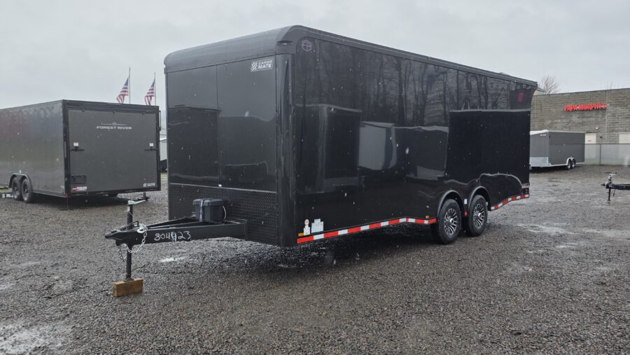 2026 Cargo Mate Eliminator 8.5x24 12" Extra Height Enclosed Car Hauler Cargo Trailer 4" Lift 12000GVW Premium PolyCORE