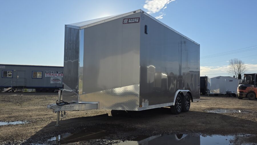 2026 Cargo Mate Aluminum Redline 8.5x16 Enclosed Cargo Trailer Car UTV Hauler Insulated Flooring