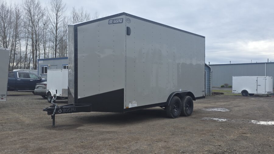2026 Cargo Mate 8x16 Extra Height Enclosed Cargo Trailer 12" Extra Height 1-Piece Roof 4" Lift
