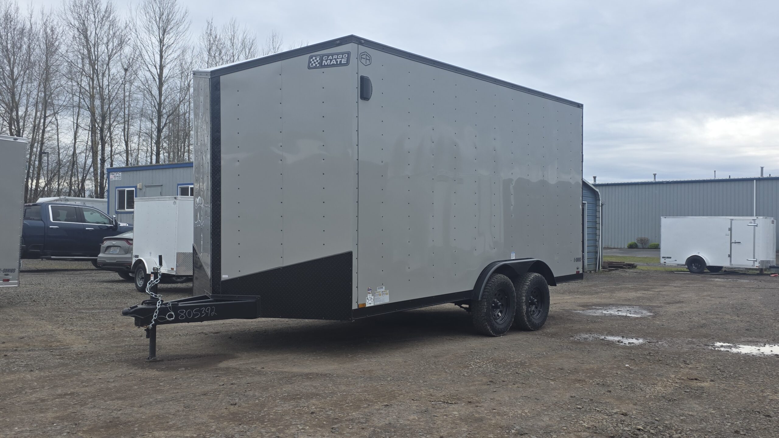 2026 Cargo Mate 8x16 Extra Height Enclosed Cargo Trailer 12" Extra Height 1-Piece Roof 4" Lift
