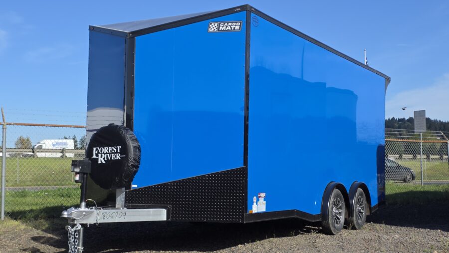 2026 Cargo Mate Custom Aluminum Redline 8x18 7000GVW UTV & Vehicle Hauler PolyCore Insulated