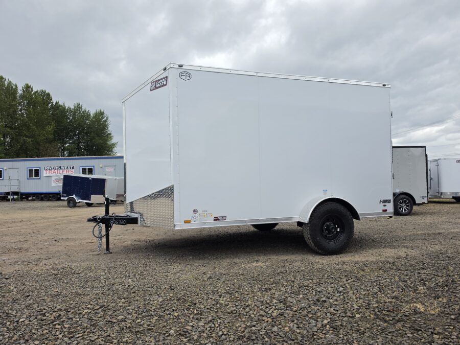 2027 Cargo Mate E-Series Enclosed Cargo Trailer 7x12 5200GVW Extra Height Ramp Door 4" lift PolyCore Apex Tires