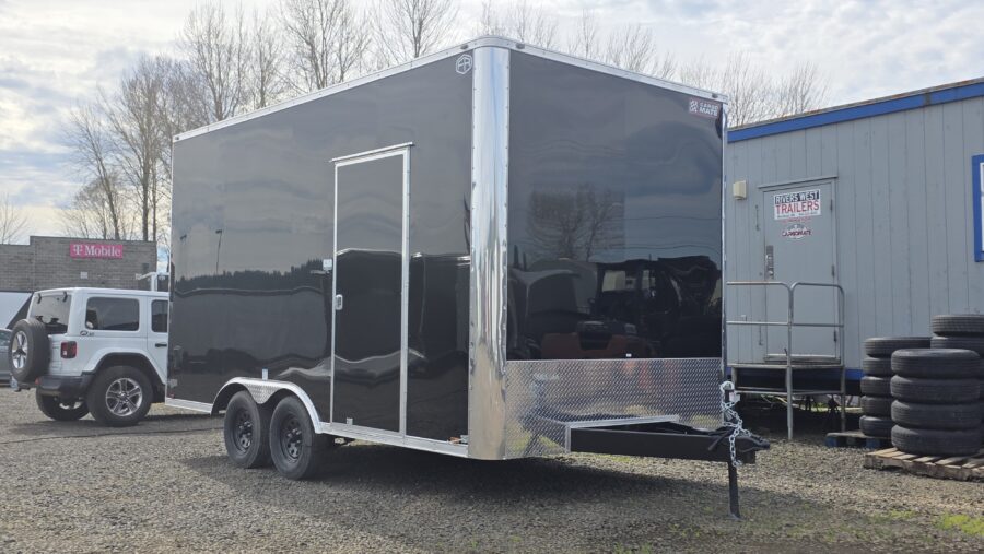 2026 Enclosed Cargo Trailer 8.5x16 Food Cart Concession Trailer Starter Polycore