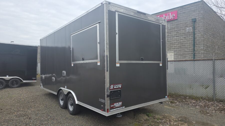 2026 Enclosed Cargo Trailer 8.5x20 9800GVW Removable Tongue Food Cart Concession Starter