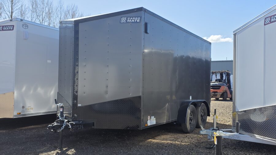 2025 Cargo Mate Enclosed Cargo Trailer 7x14 Extra Height Ramp Door