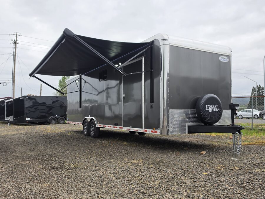 Continental Cargo Auto Master/Eliminator 8.5x30 12" Extra Height Enclosed Car UTV Hauler Cargo Trailer 4" Lift 14000GVW Premium