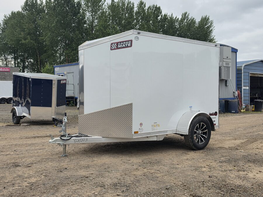 2026 Cargo Mate Aluminum Redline 5x8 Enclosed Cargo Trailer Insulated Torsion Axle Custom Flooring