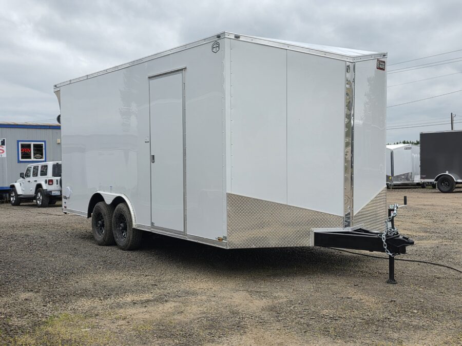 2027 E-Series by Cargo Mate 8.5x18 9800GVW Extra Height Enclosed Car Hauler Cargo PolyCore
