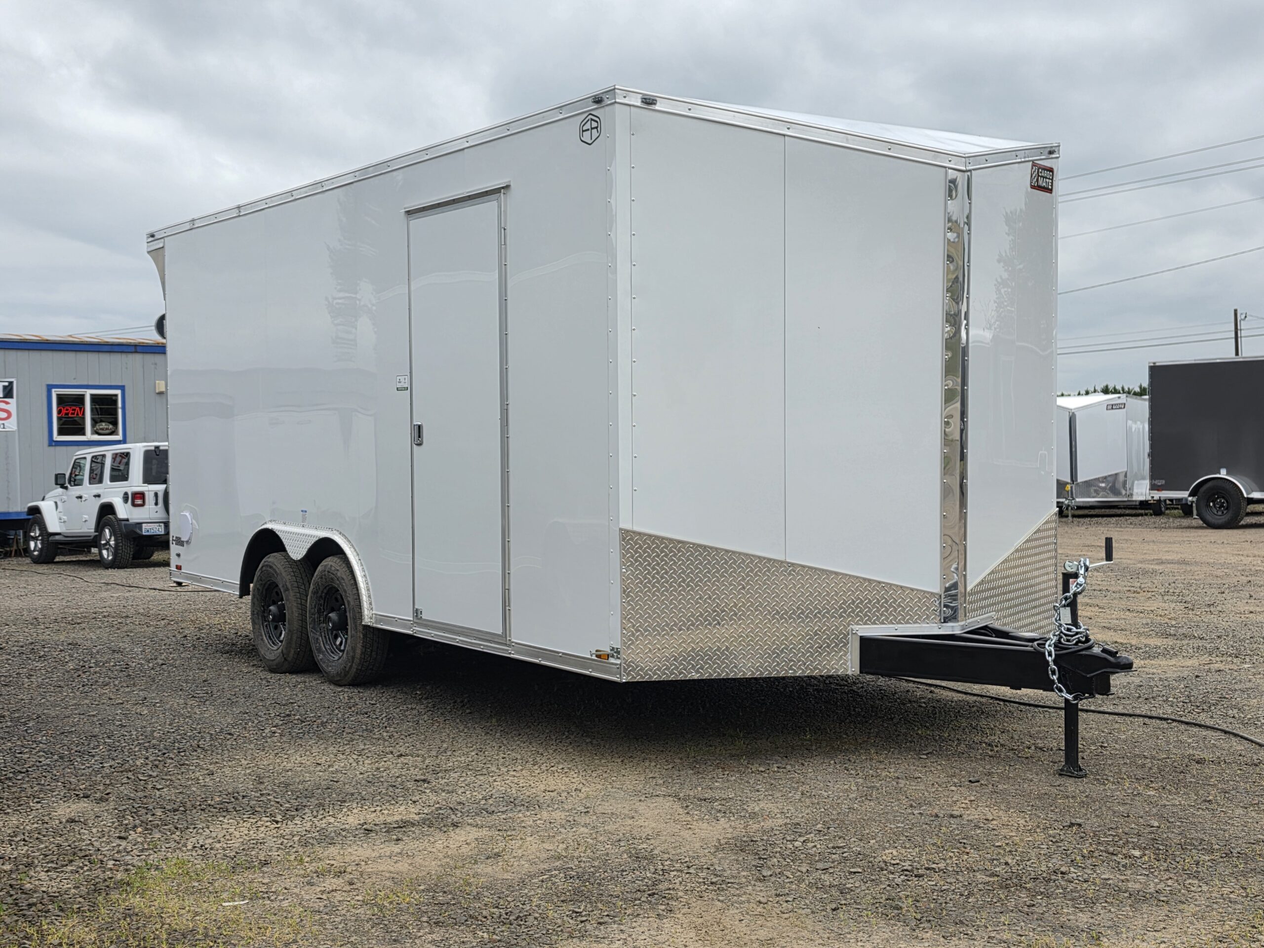 2027 E-Series by Cargo Mate 8.5x18 9800GVW Extra Height Enclosed Car Hauler Cargo PolyCore