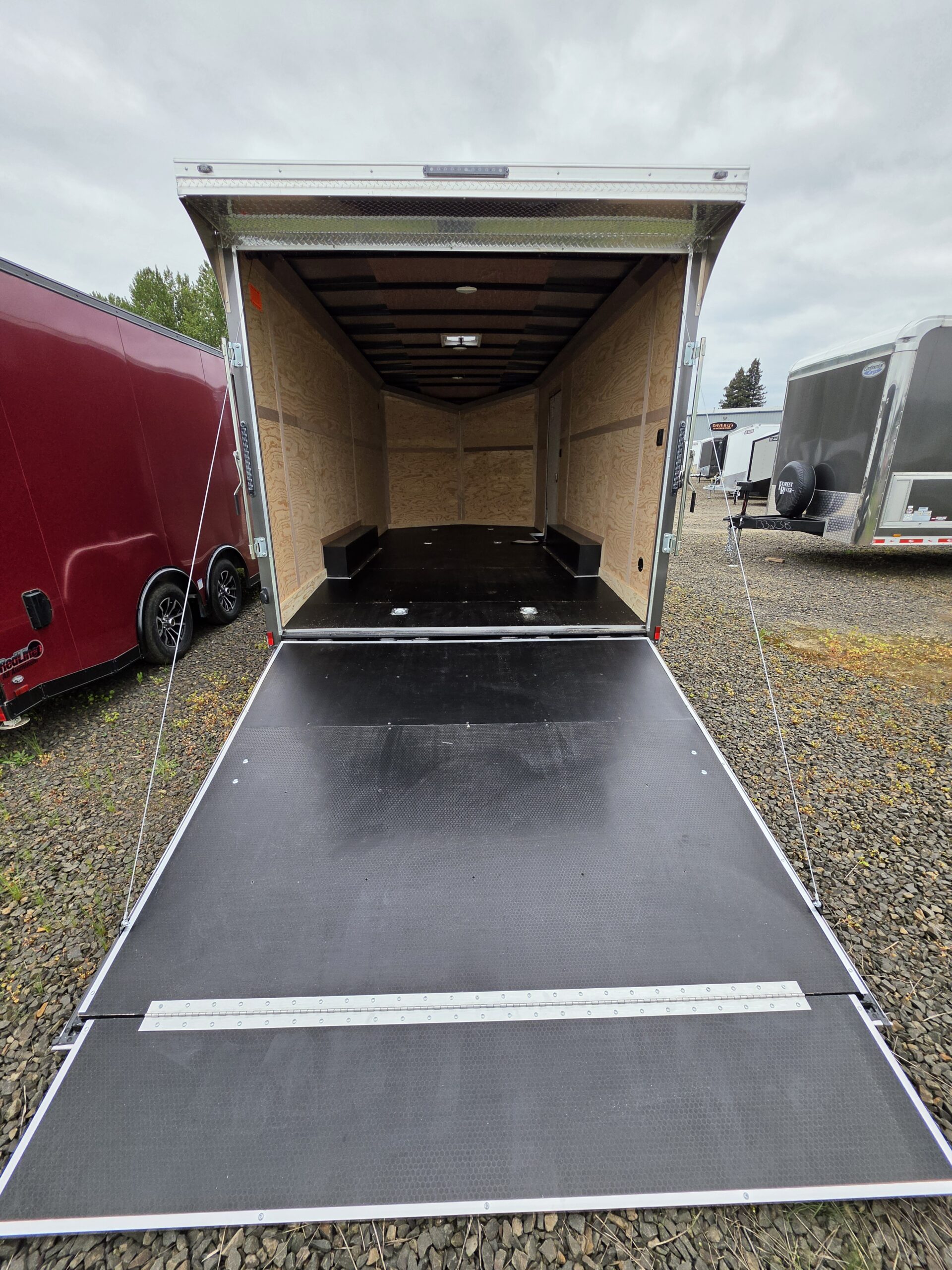 2027 E-Series by Cargo Mate 8.5x18 9800GVW Extra Height Enclosed Car Hauler Cargo PolyCore - Image 2