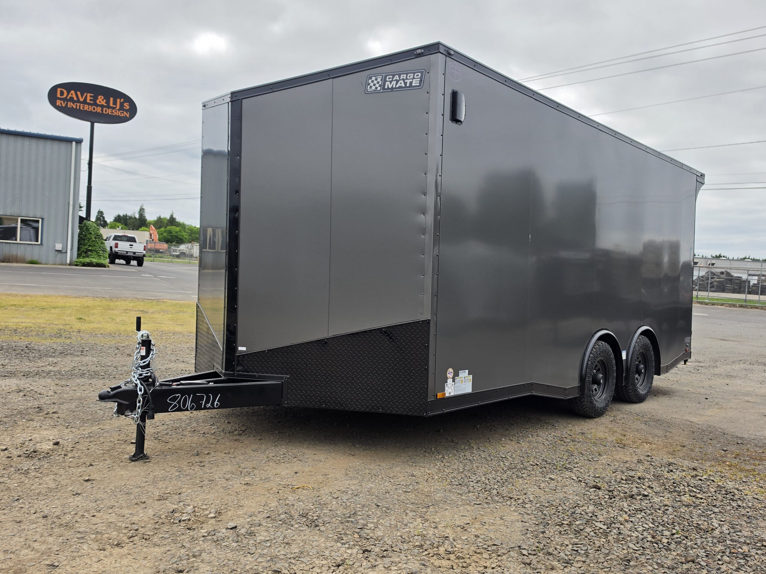 2026 E-Series by Cargo Mate 8.5x18 9800GVW Extra Height Enclosed Car Hauler Cargo Spread Axle PolyCore - Image 2