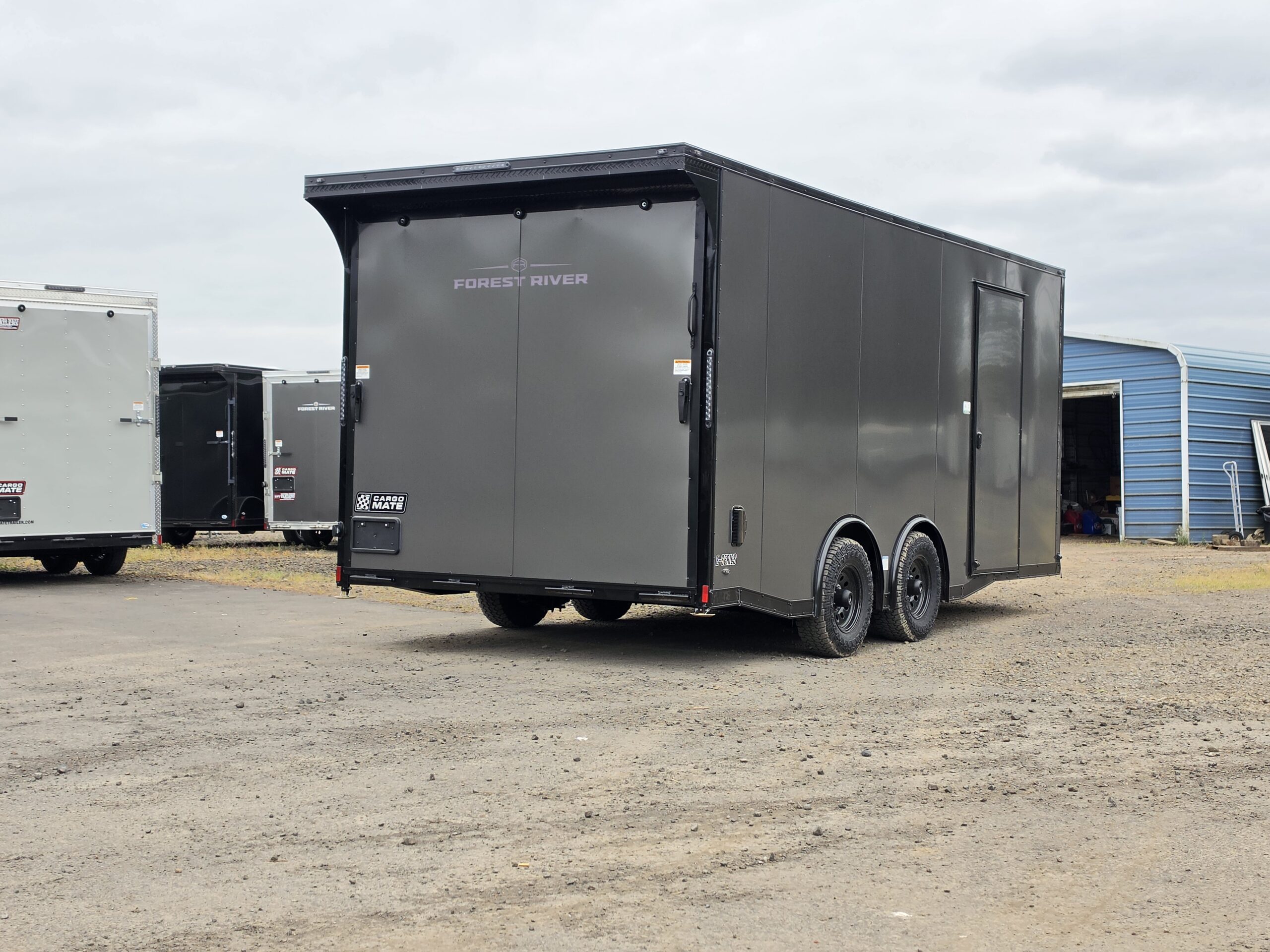 2026 E-Series by Cargo Mate 8.5x18 9800GVW Extra Height Enclosed Car Hauler Cargo Spread Axle PolyCore - Image 4