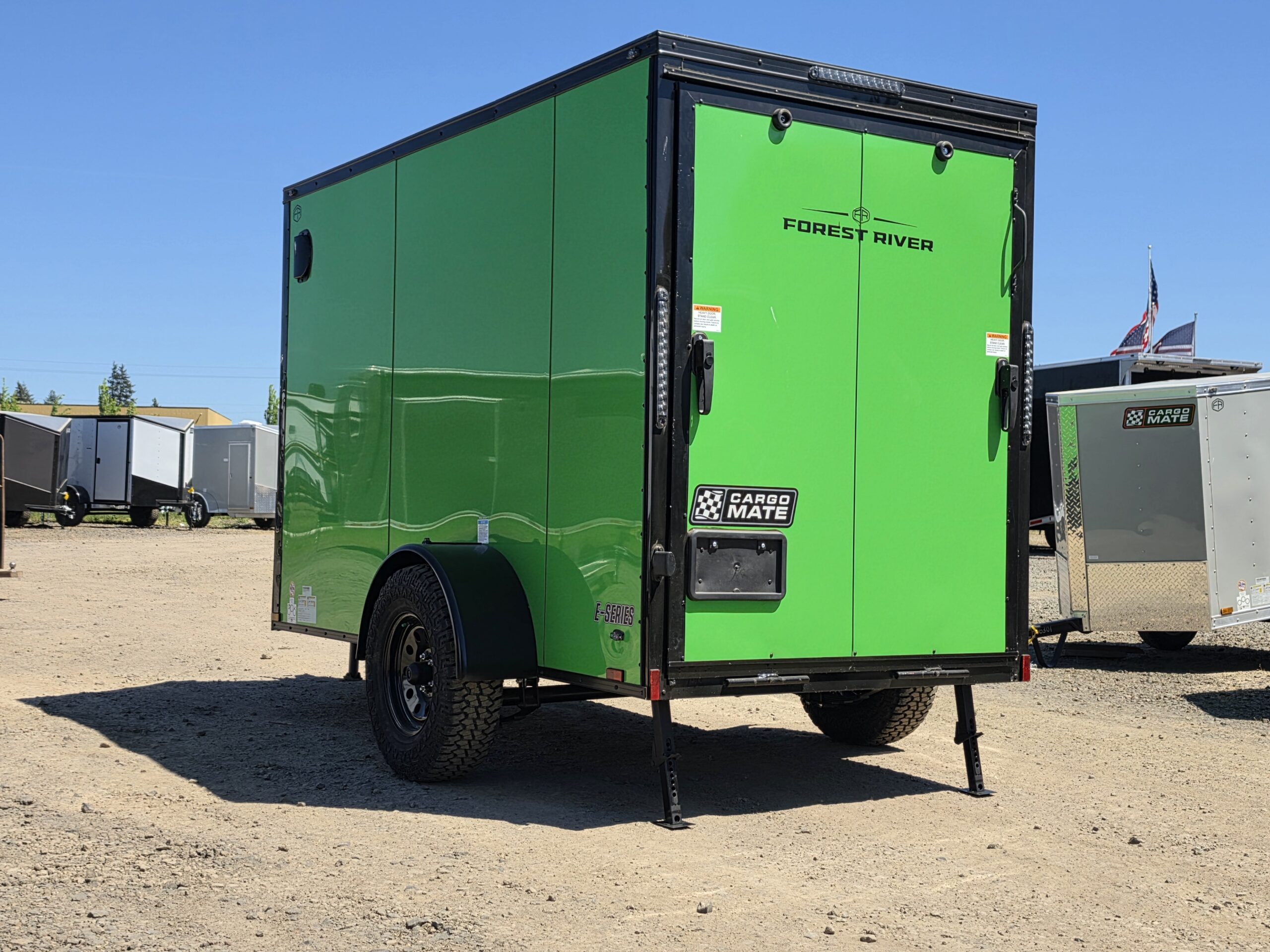 2027 Cargo Mate 5x10 Enclosed Cargo Tailer 12" Extra Height Polycore - Image 3