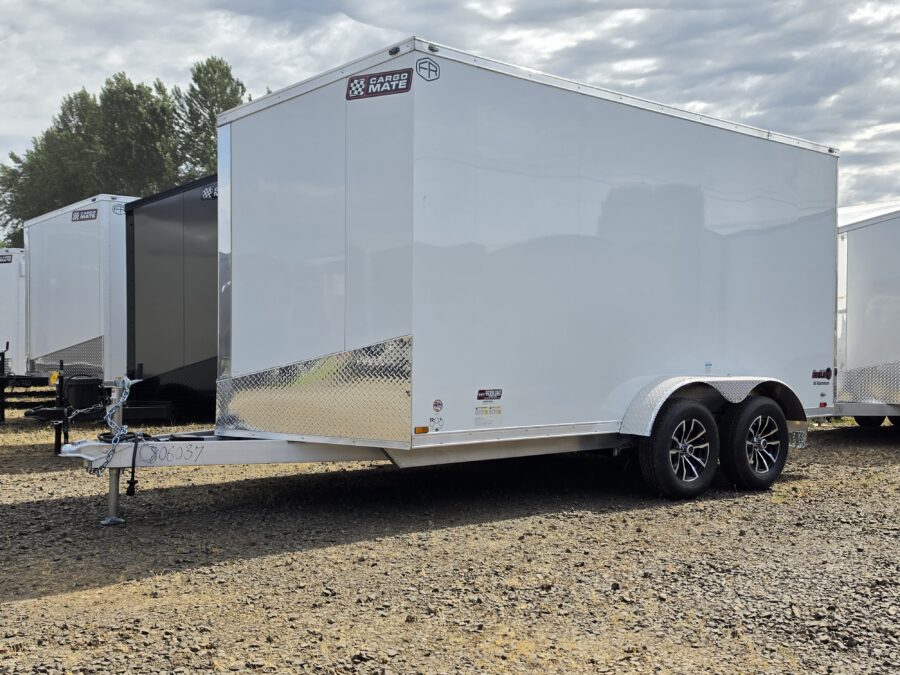 2027 Cargo Mate Aluminum Redline 7x14 Enclosed Cargo Trailer Insulated Torsion Axle Custom Flooring