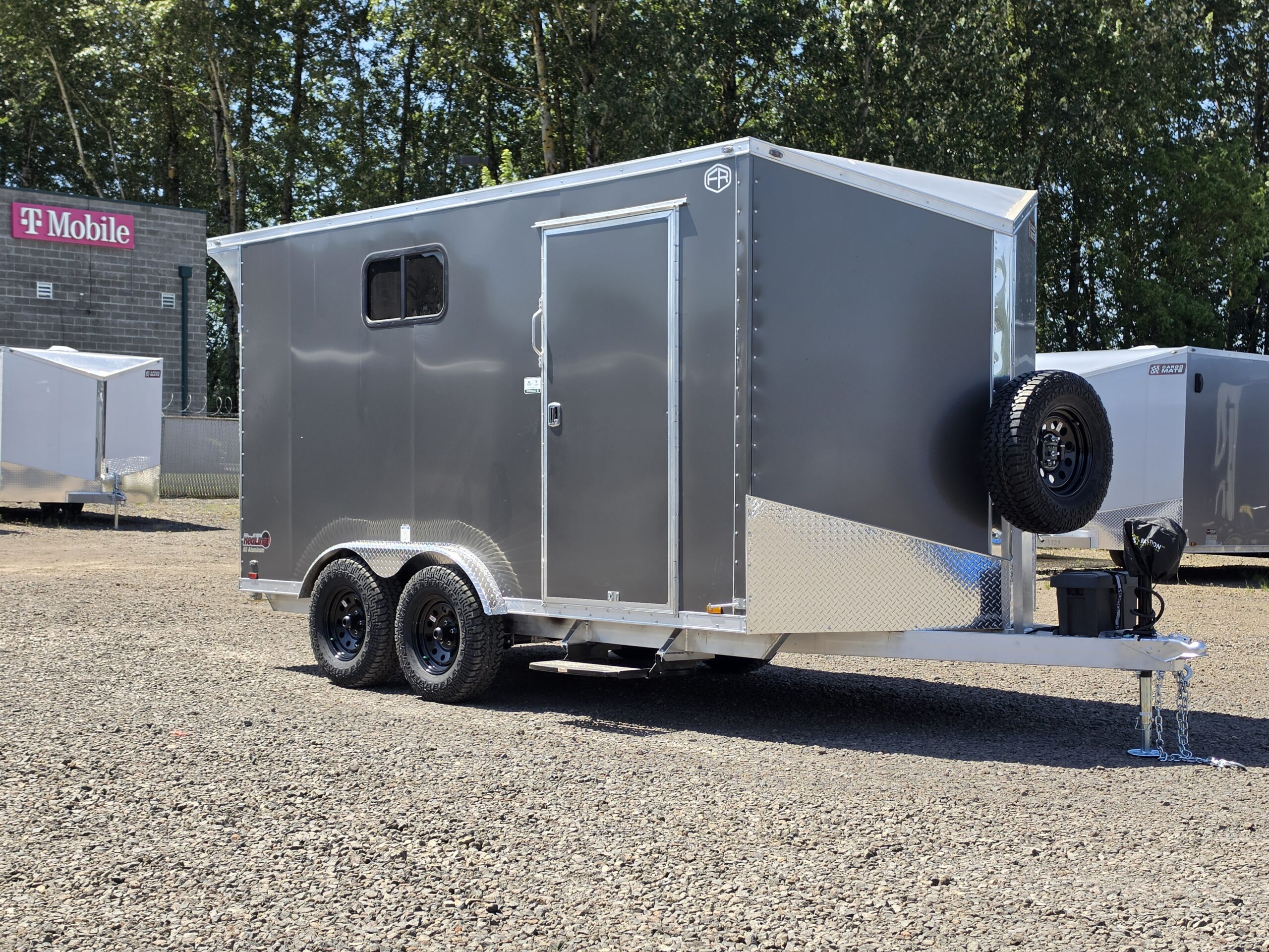 2027 Cargo Mate Aluminum Redline 7x14 Enclosed Cargo Trailer Insulated Narrow Track Torsion Axle Custom Flooring