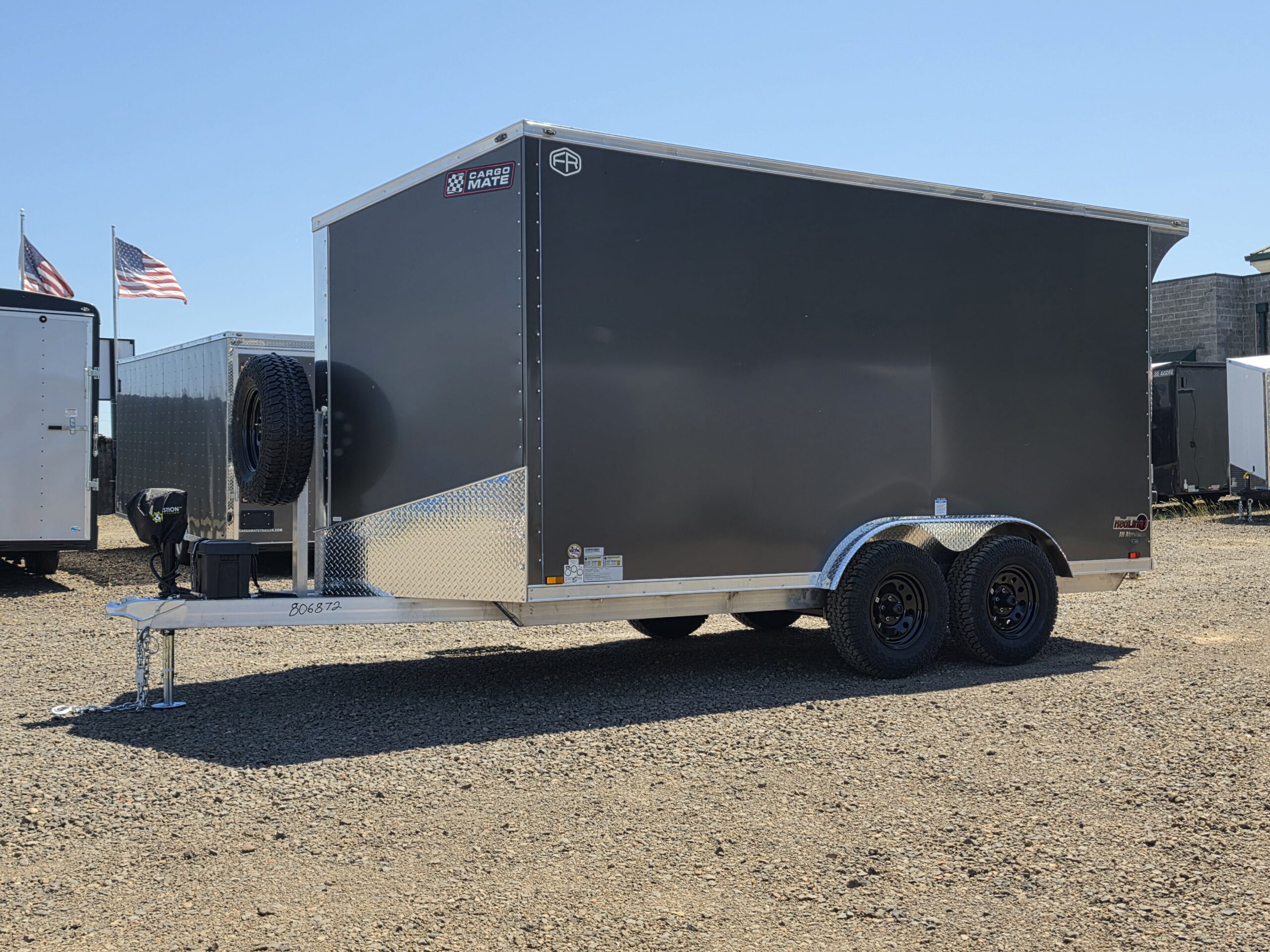 2027 Cargo Mate Aluminum Redline 7x14 Enclosed Cargo Trailer Insulated Narrow Track Torsion Axle Custom Flooring - Image 3