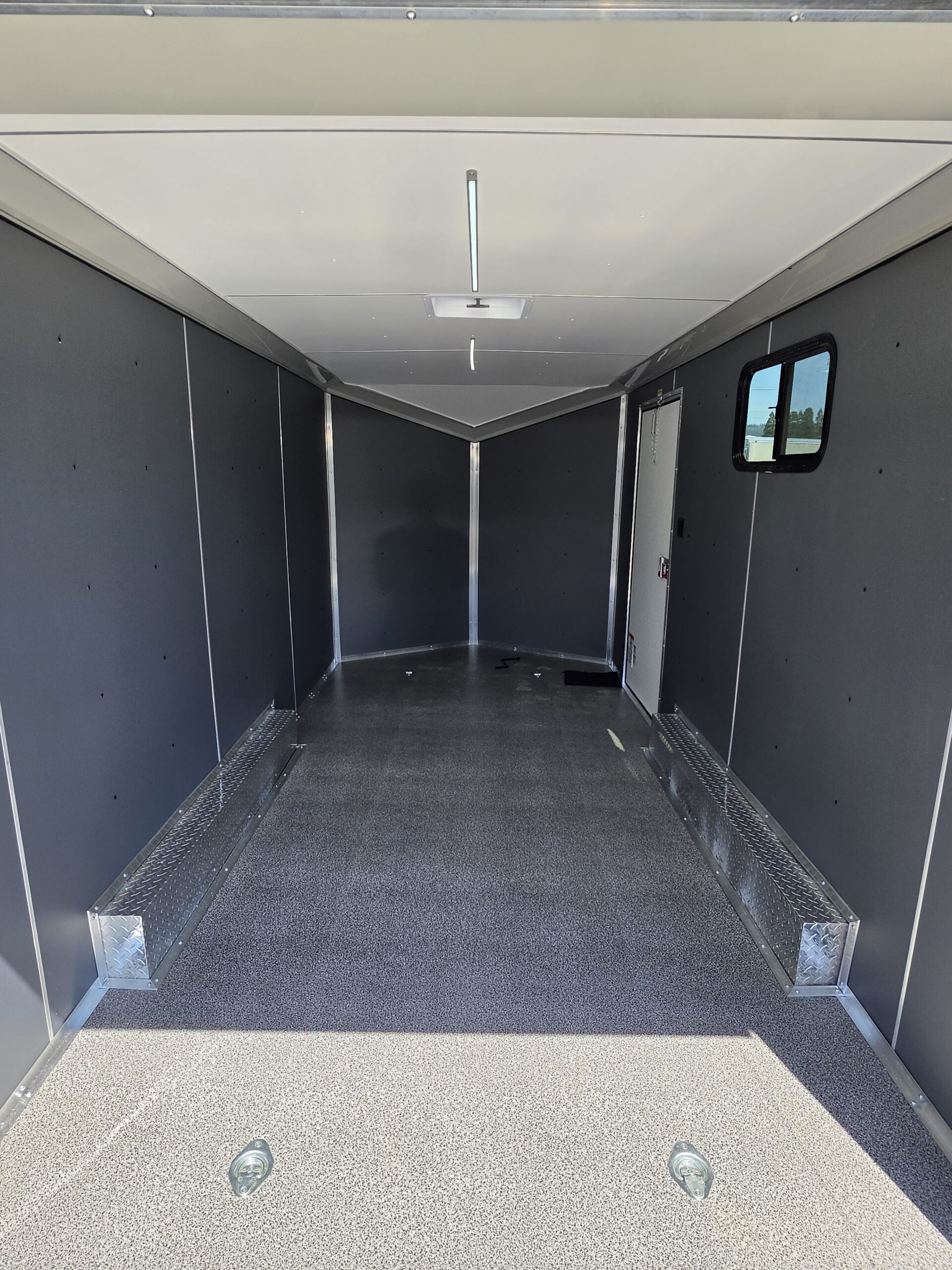 2027 Cargo Mate Aluminum Redline 7x14 Enclosed Cargo Trailer Insulated Narrow Track Torsion Axle Custom Flooring - Image 4
