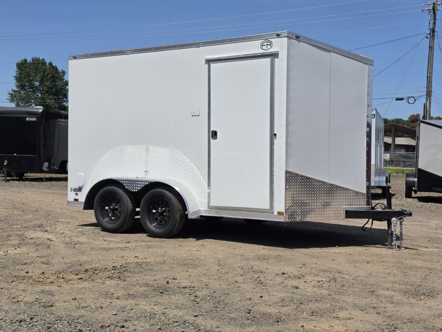 2027 Cargo Mate Enclosed Cargo Trailer 7x12 Extra Height Ramp Door PolyCore 1-Piece Roof
