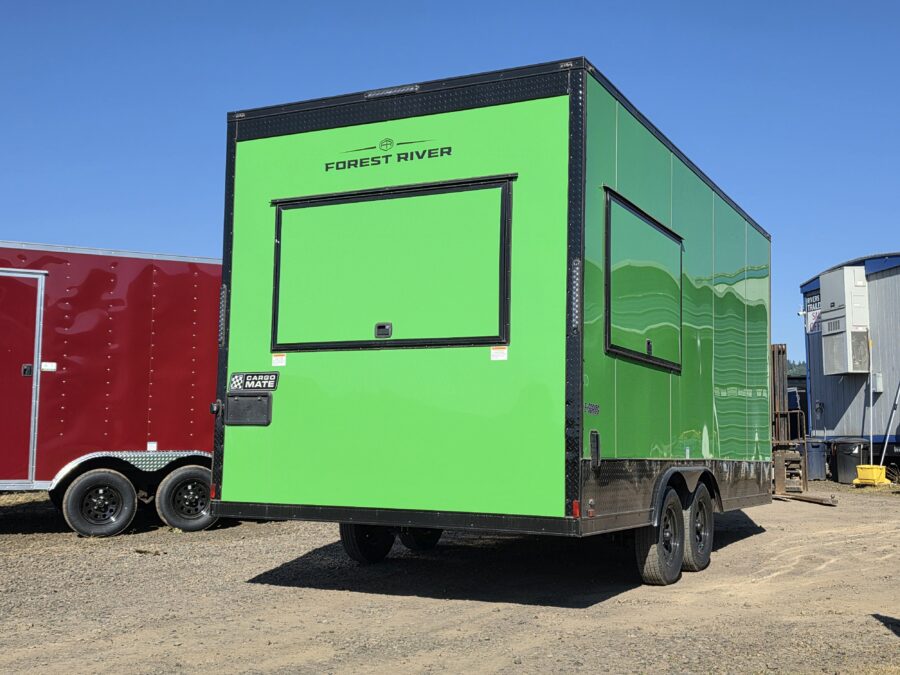 2026 Enclosed Cargo Trailer 8.5x18 Food Cart Concession Retail Starter