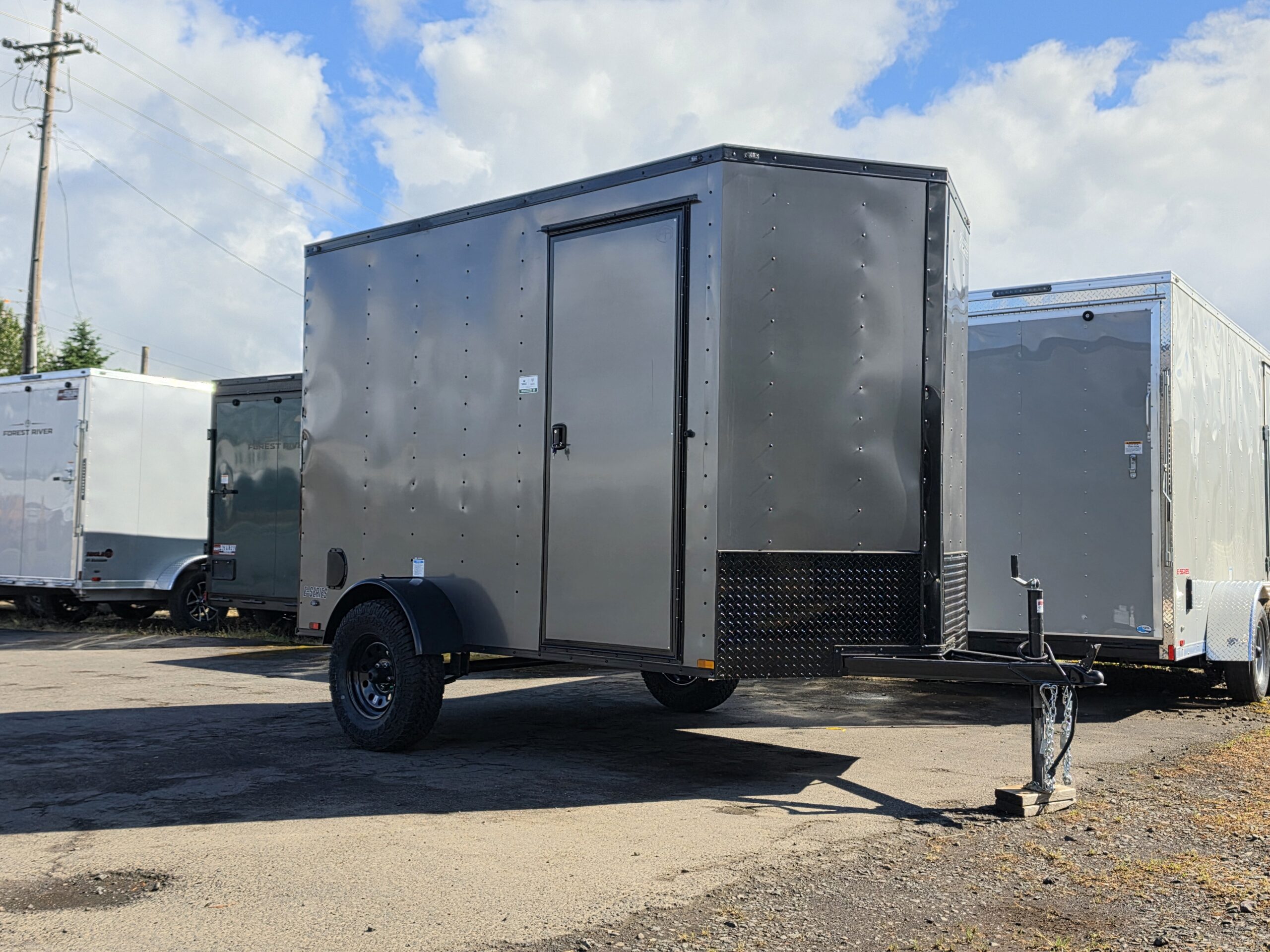 2027 Cargo Mate 6x10 Enclosed Cargo Tailer Extra Height 4" Lifted Straight Axle Ramp Door - Image 2