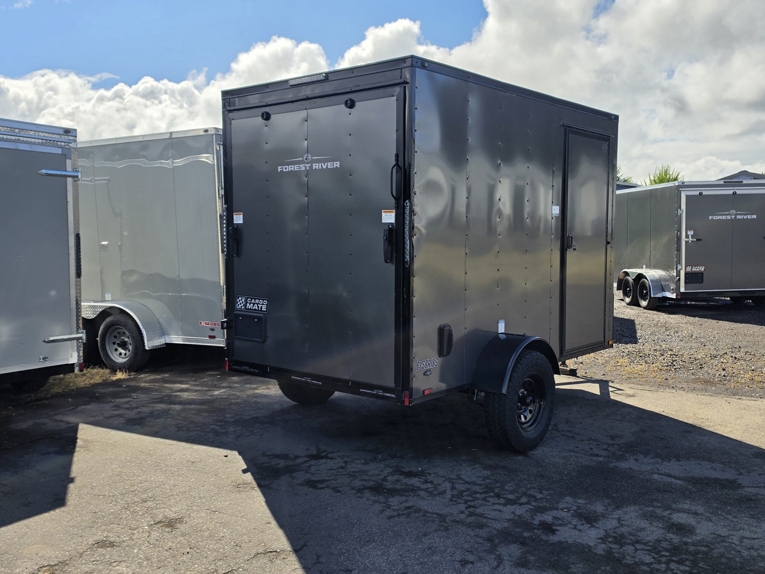 2027 Cargo Mate 6x10 Enclosed Cargo Tailer Extra Height 4" Lifted Straight Axle Ramp Door - Image 3